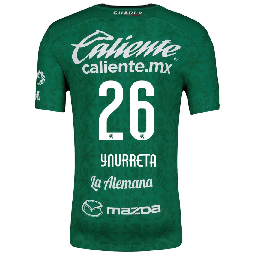 Niño Camiseta Alexandra Hernández Ynurreta #26 Verde Blanco 1ª Equipación 2024/25 La Camisa Chile