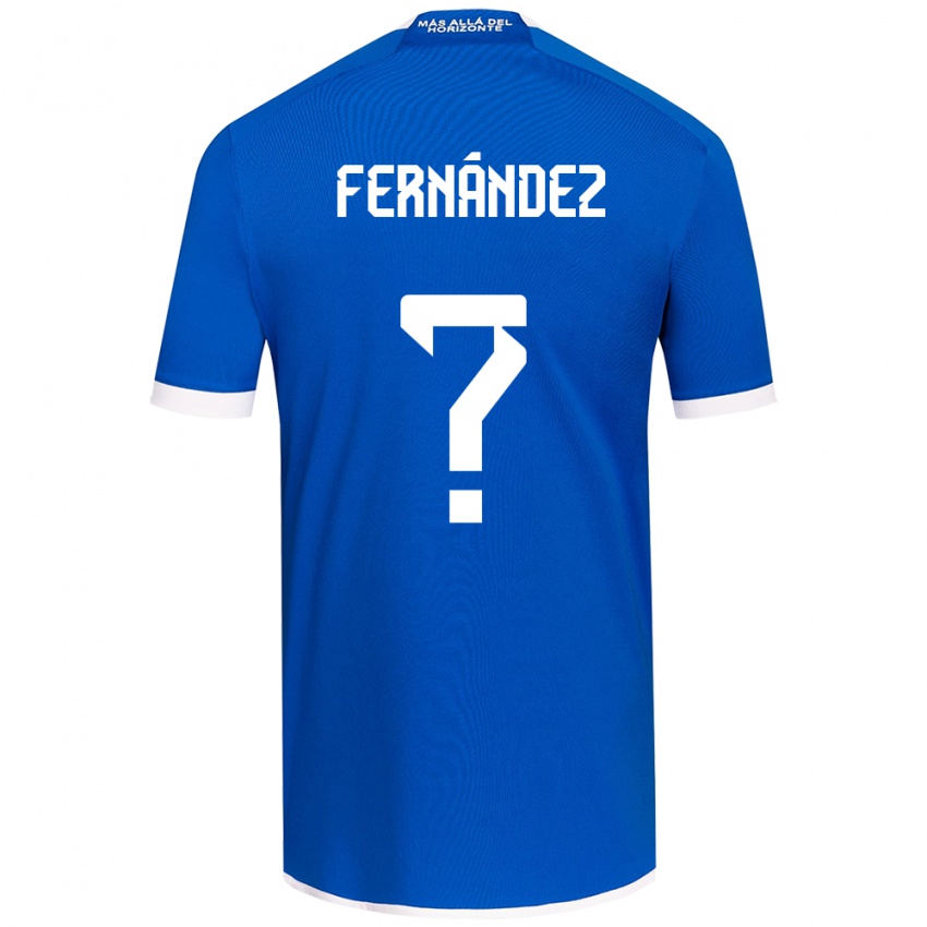 Niño Camiseta Joaquín Fernández #0 Azul Blanco 1ª Equipación 2024/25 La Camisa Chile