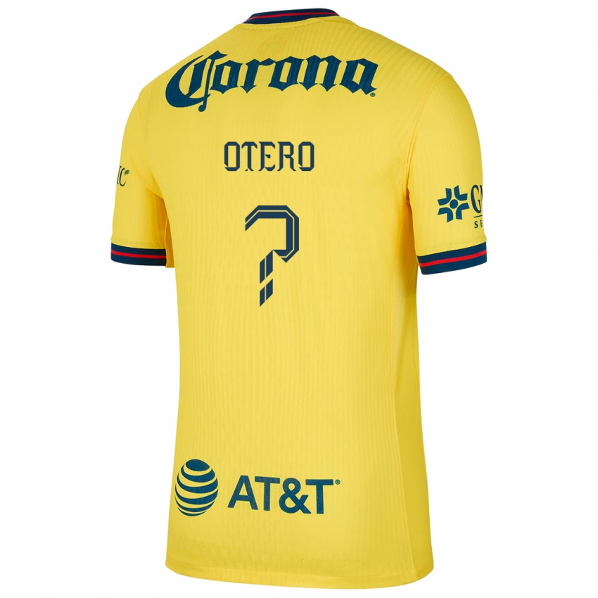 Niño Camiseta Juan Otero #0 Amarillo Azul 1ª Equipación 2024/25 La Camisa Chile