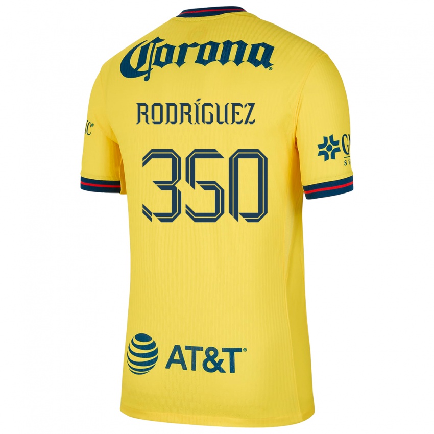 Niño Camiseta Ángel Rodríguez #350 Amarillo Azul 1ª Equipación 2024/25 La Camisa Chile