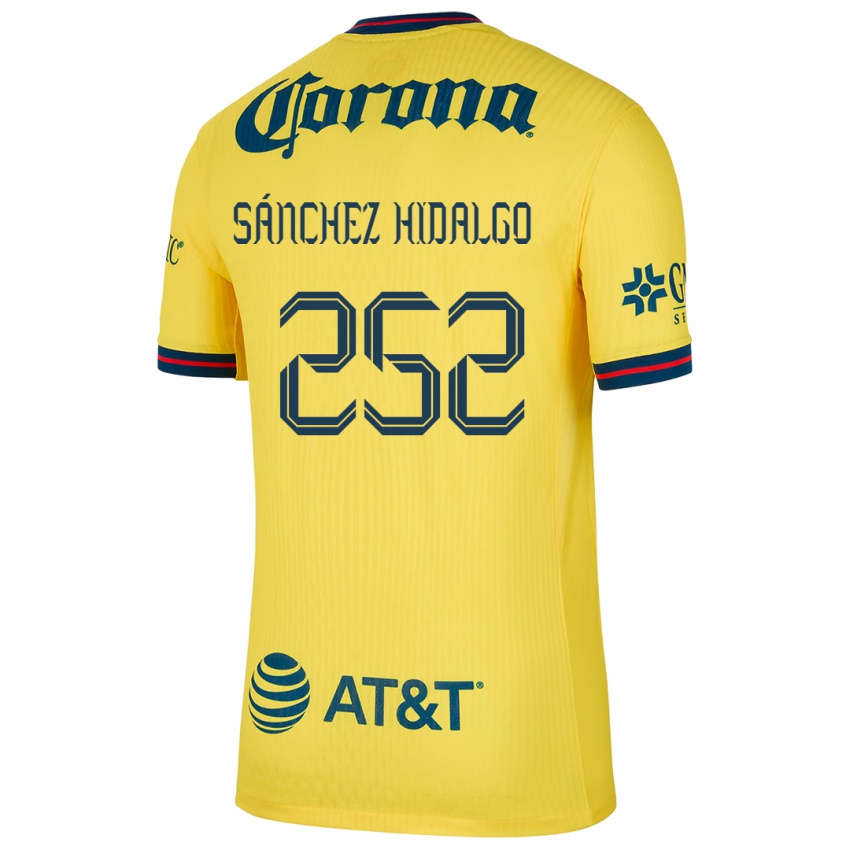 Niño Camiseta Horacio Sánchez Hidalgo #252 Amarillo Azul 1ª Equipación 2024/25 La Camisa Chile