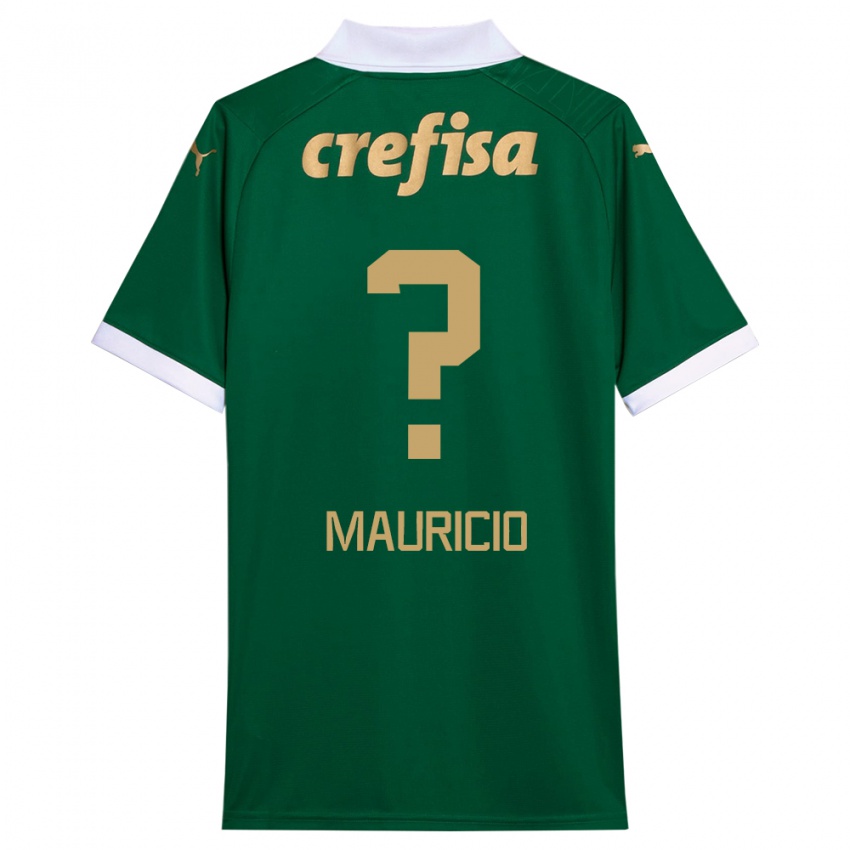 Niño Camiseta Mauricio #0 Verde Blanco 1ª Equipación 2024/25 La Camisa Chile