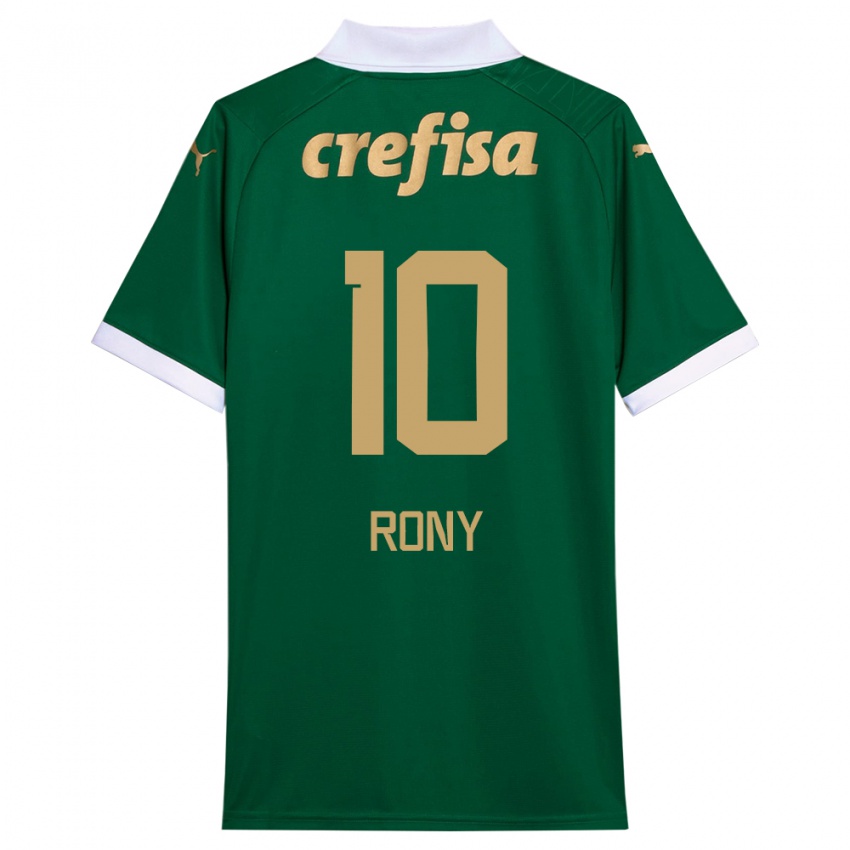 Niño Camiseta Rony #10 Verde Blanco 1ª Equipación 2024/25 La Camisa Chile