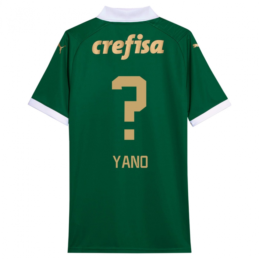 Niño Camiseta Luiz Yano #0 Verde Blanco 1ª Equipación 2024/25 La Camisa Chile