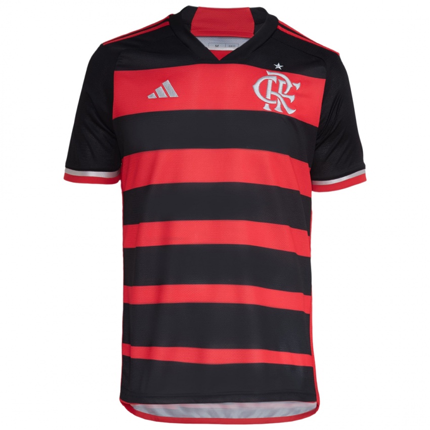 Niño Camiseta Fabiano #0 Negro Rojo 1ª Equipación 2024/25 La Camisa Chile