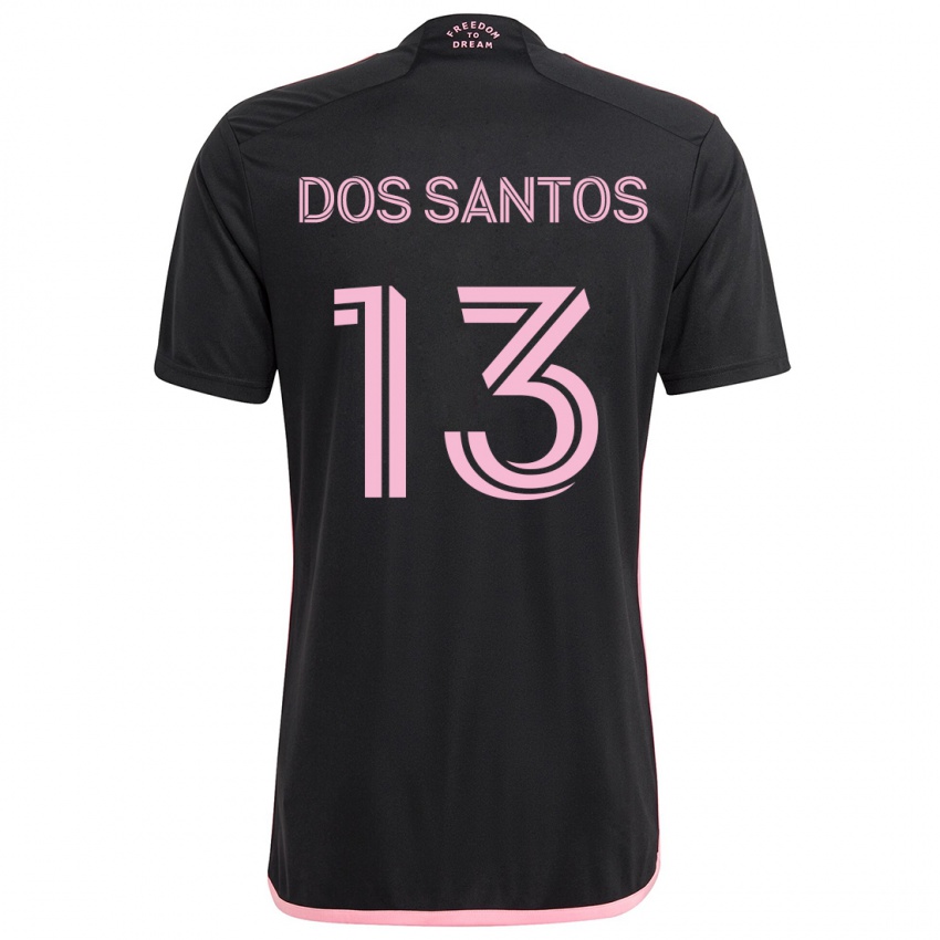 Niño Camiseta Cj Dos Santos #13 Negro 2ª Equipación 2024/25 La Camisa Chile