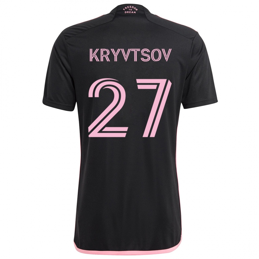 Niño Camiseta Sergiy Kryvtsov #27 Negro 2ª Equipación 2024/25 La Camisa Chile