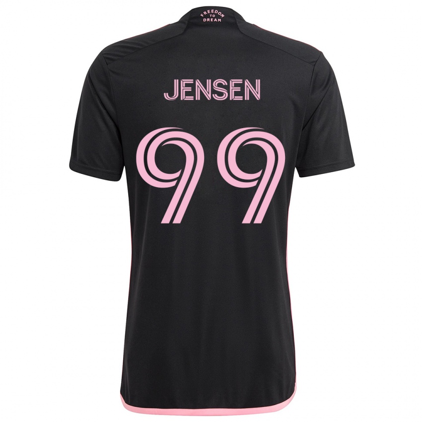 Niño Camiseta Cole Jensen #99 Negro 2ª Equipación 2024/25 La Camisa Chile