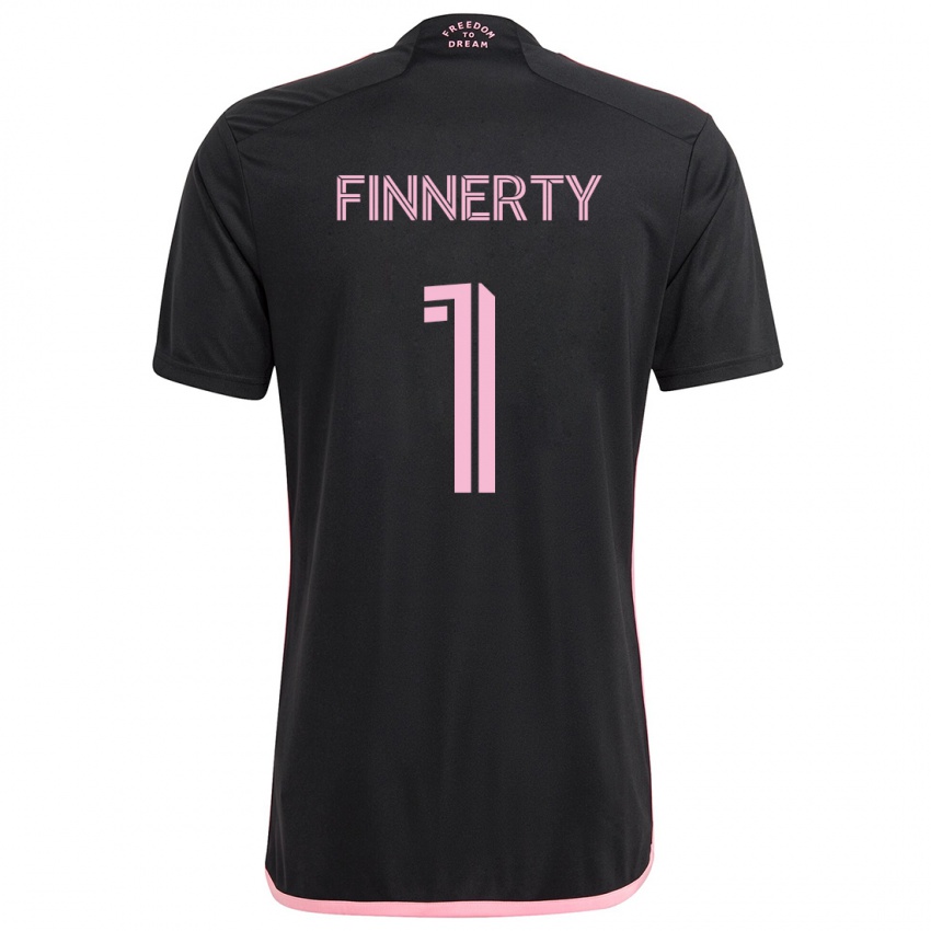 Niño Camiseta Owen Finnerty #1 Negro 2ª Equipación 2024/25 La Camisa Chile