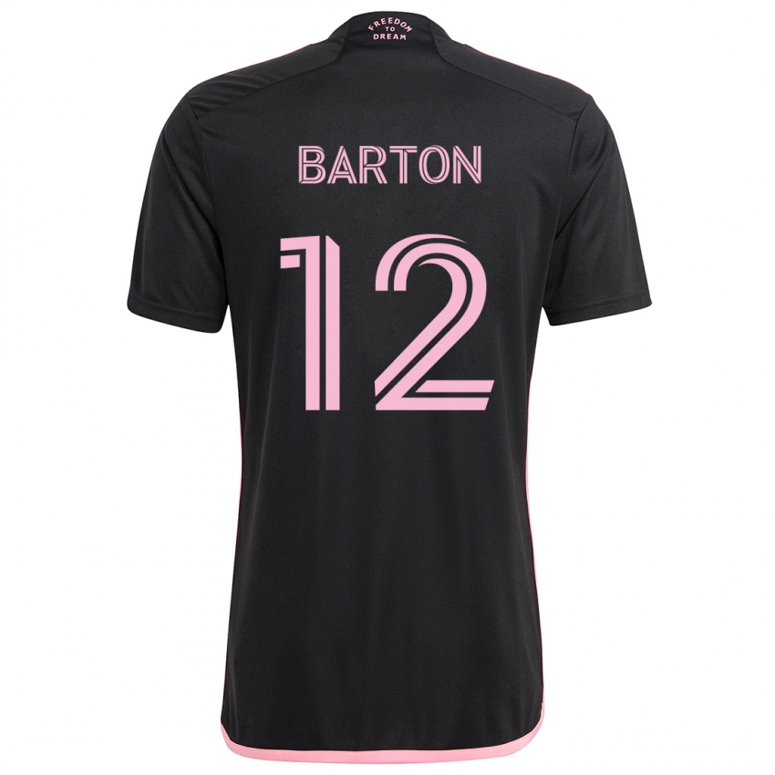 Niño Camiseta Tye Barton #12 Negro 2ª Equipación 2024/25 La Camisa Chile