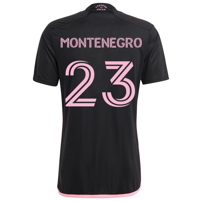 Niño Camiseta Ricardo Montenegro #23 Negro 2ª Equipación 2024/25 La Camisa Chile