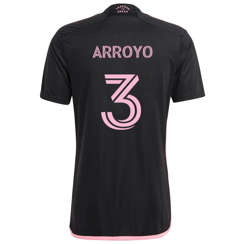 Niño Camiseta Dixon Arroyo #3 Negro 2ª Equipación 2024/25 La Camisa Chile