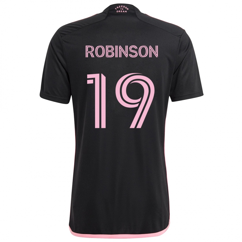 Niño Camiseta Robbie Robinson #19 Negro 2ª Equipación 2024/25 La Camisa Chile