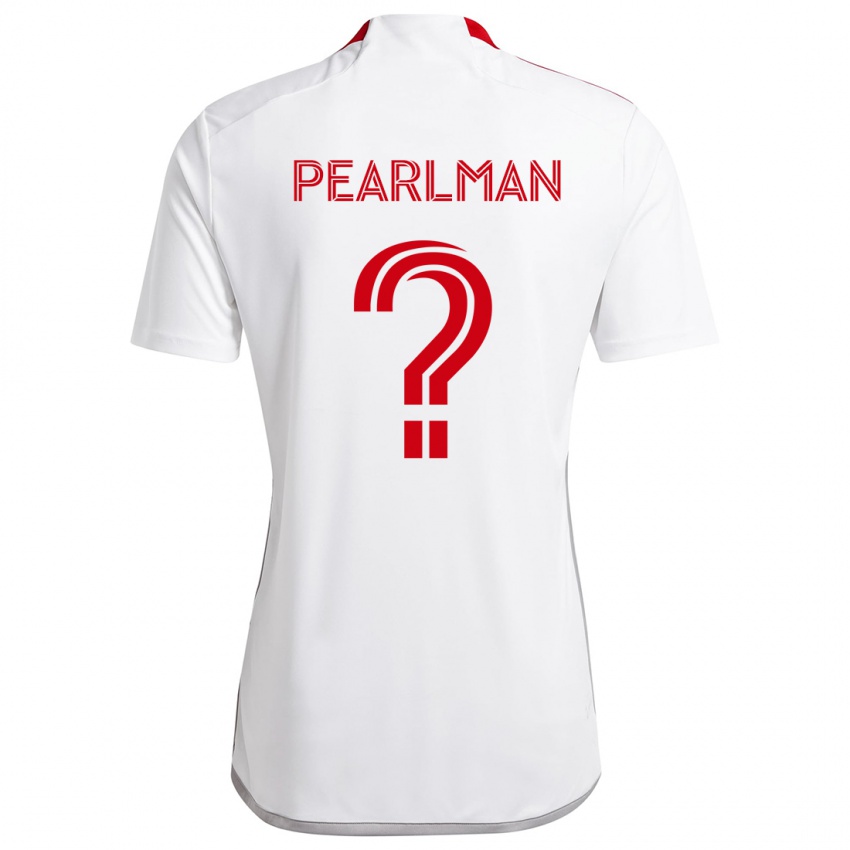 Niño Camiseta Adam Pearlman #0 Blanco Rojo 2ª Equipación 2024/25 La Camisa Chile