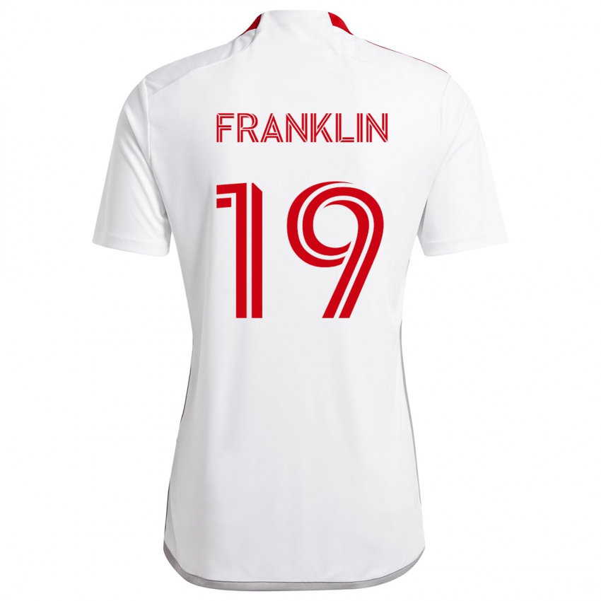 Niño Camiseta Kobe Franklin #19 Blanco Rojo 2ª Equipación 2024/25 La Camisa Chile