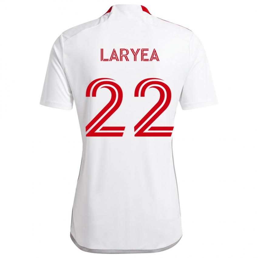 Niño Camiseta Richie Laryea #22 Blanco Rojo 2ª Equipación 2024/25 La Camisa Chile