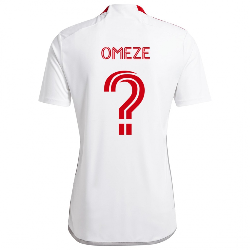 Niño Camiseta Chimere Omeze #0 Blanco Rojo 2ª Equipación 2024/25 La Camisa Chile