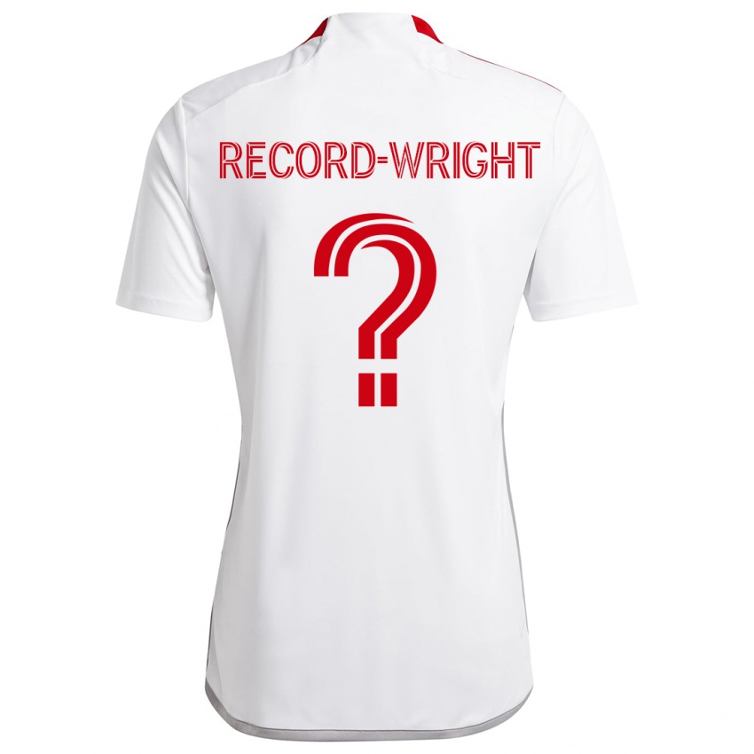 Niño Camiseta Kemari Record-Wright #0 Blanco Rojo 2ª Equipación 2024/25 La Camisa Chile