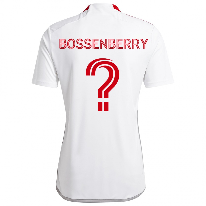 Niño Camiseta Antone Bossenberry #0 Blanco Rojo 2ª Equipación 2024/25 La Camisa Chile