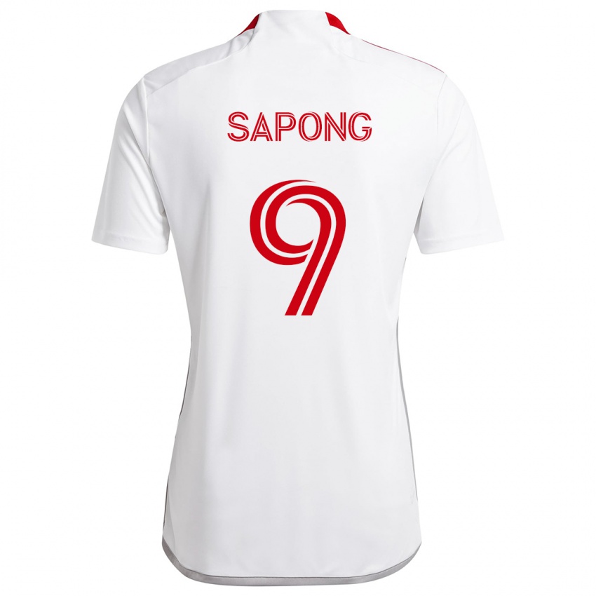 Niño Camiseta C.j. Sapong #9 Blanco Rojo 2ª Equipación 2024/25 La Camisa Chile