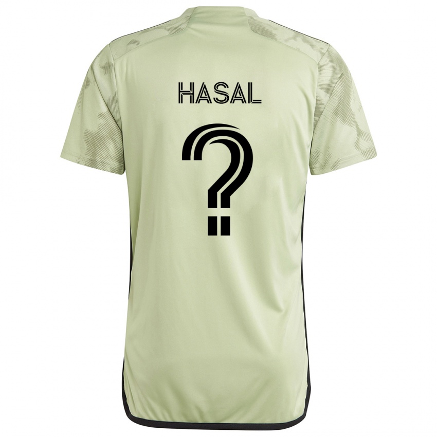 Niño Camiseta Thomas Hasal #0 Verde Claro 2ª Equipación 2024/25 La Camisa Chile