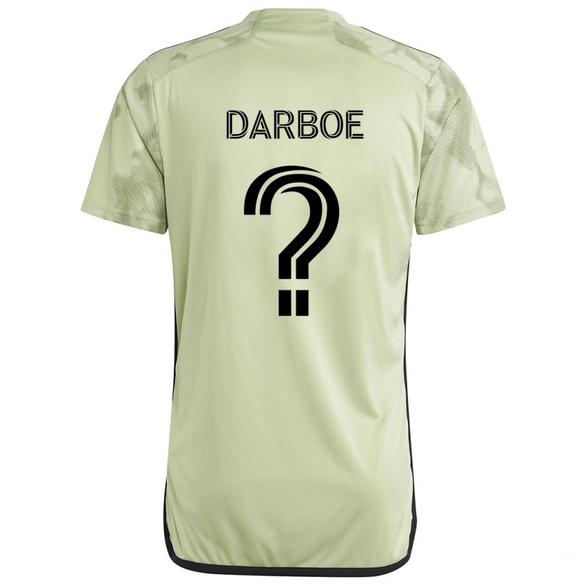 Niño Camiseta Bajung Darboe #0 Verde Claro 2ª Equipación 2024/25 La Camisa Chile