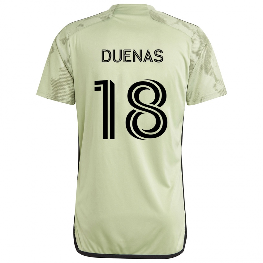 Niño Camiseta Érik Dueñas #18 Verde Claro 2ª Equipación 2024/25 La Camisa Chile