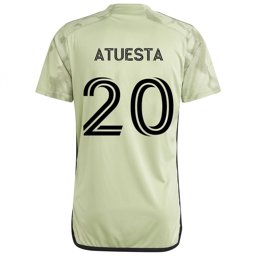 Niño Camiseta Eduard Atuesta #20 Verde Claro 2ª Equipación 2024/25 La Camisa Chile