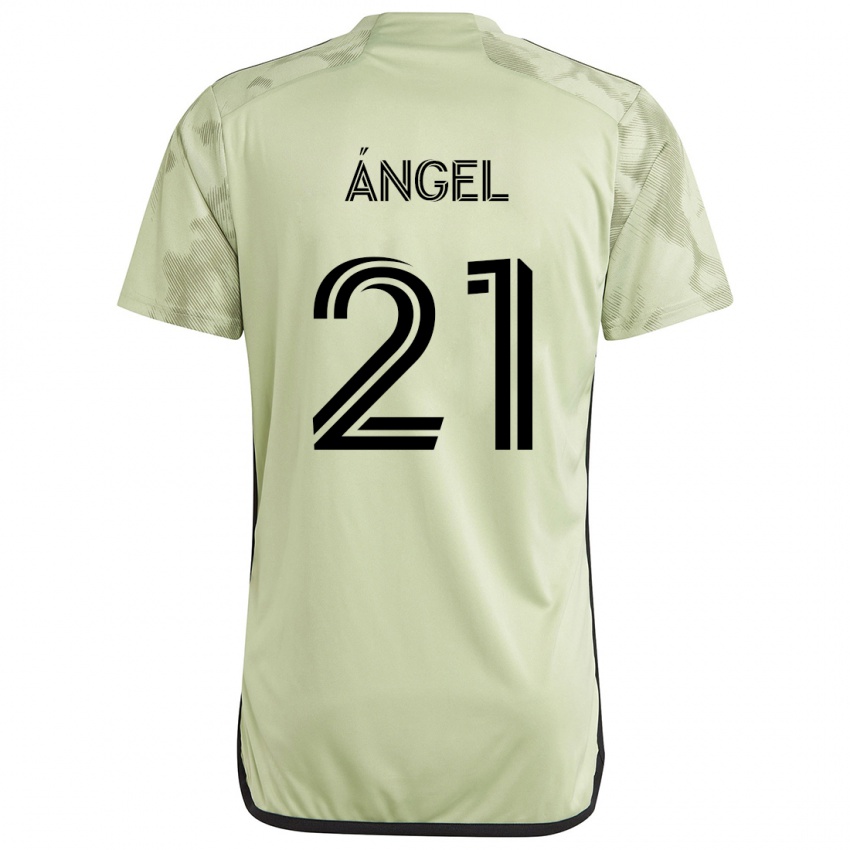 Niño Camiseta Tomás Ángel #21 Verde Claro 2ª Equipación 2024/25 La Camisa Chile