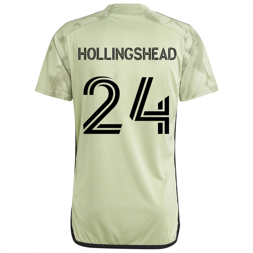 Niño Camiseta Ryan Hollingshead #24 Verde Claro 2ª Equipación 2024/25 La Camisa Chile