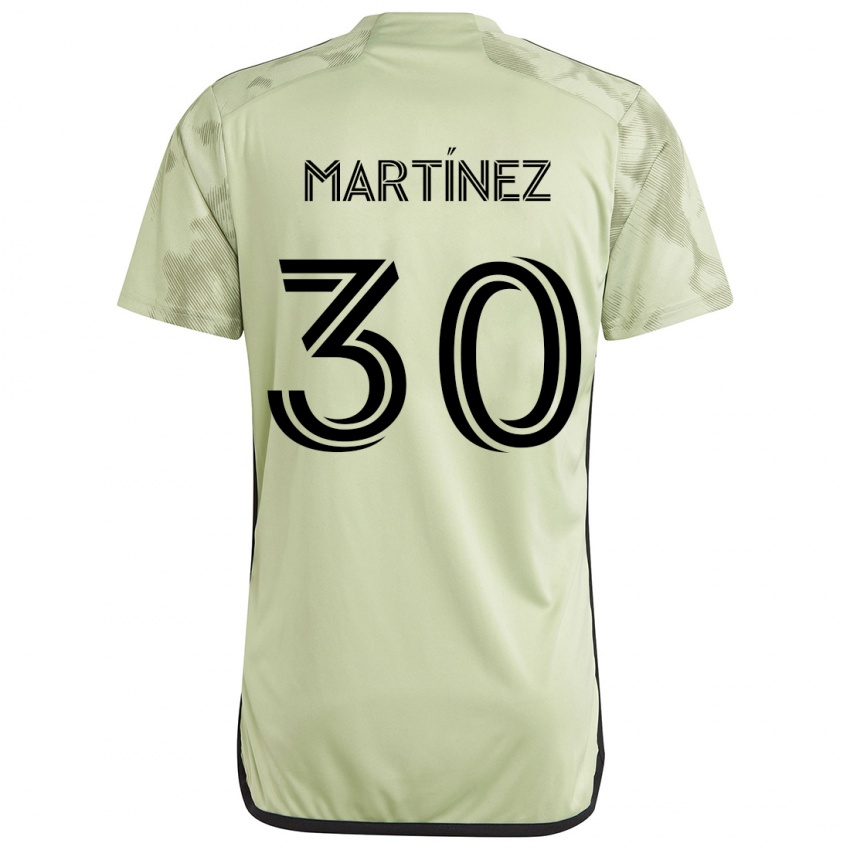 Niño Camiseta David Martínez #30 Verde Claro 2ª Equipación 2024/25 La Camisa Chile