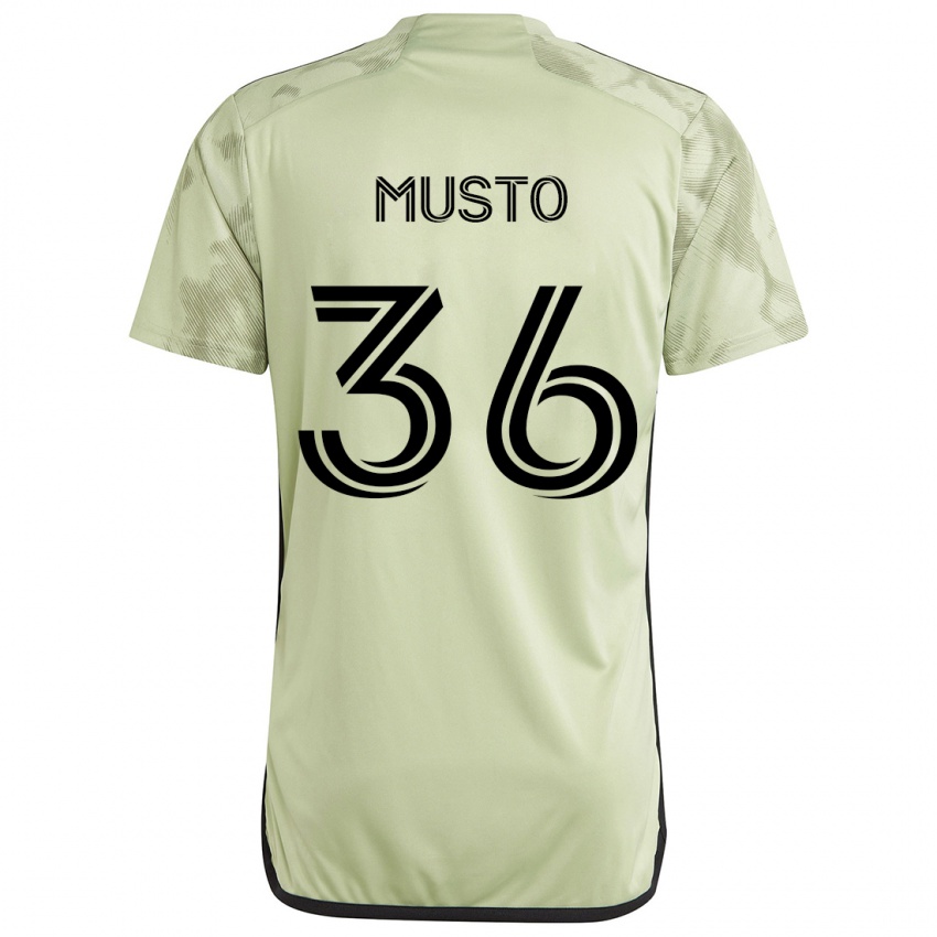 Niño Camiseta Tommy Musto #36 Verde Claro 2ª Equipación 2024/25 La Camisa Chile