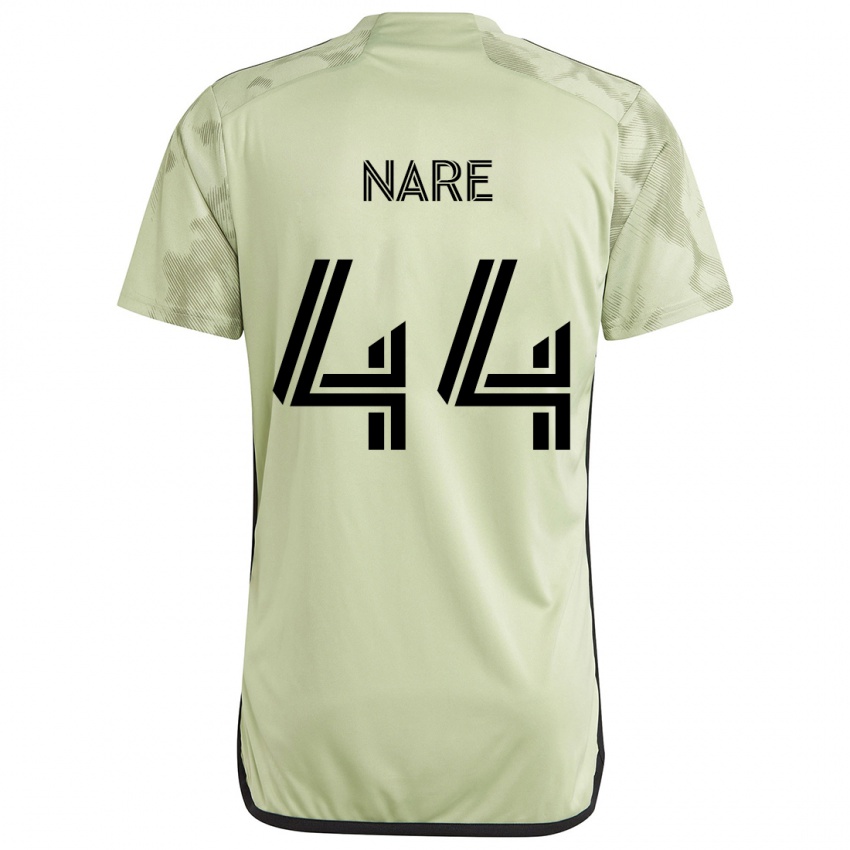 Niño Camiseta Thabo Nare #44 Verde Claro 2ª Equipación 2024/25 La Camisa Chile