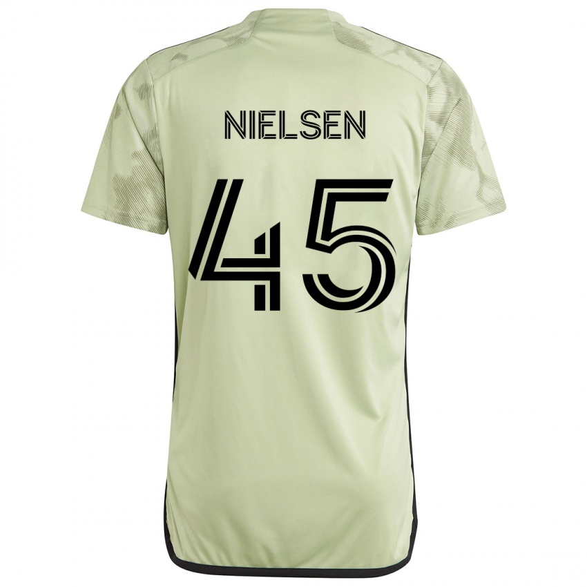 Niño Camiseta Kenny Nielsen #45 Verde Claro 2ª Equipación 2024/25 La Camisa Chile