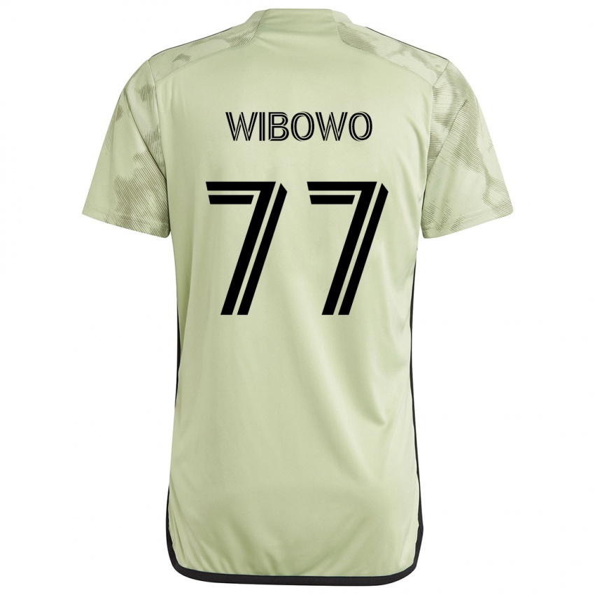 Niño Camiseta Adrian Wibowo #77 Verde Claro 2ª Equipación 2024/25 La Camisa Chile