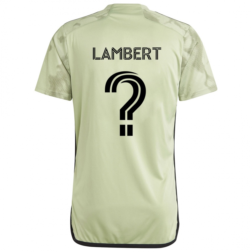 Niño Camiseta Liam Lambert #0 Verde Claro 2ª Equipación 2024/25 La Camisa Chile