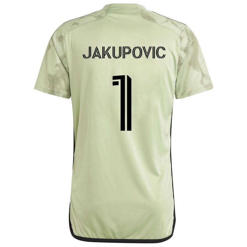 Niño Camiseta Eldin Jakupović #1 Verde Claro 2ª Equipación 2024/25 La Camisa Chile