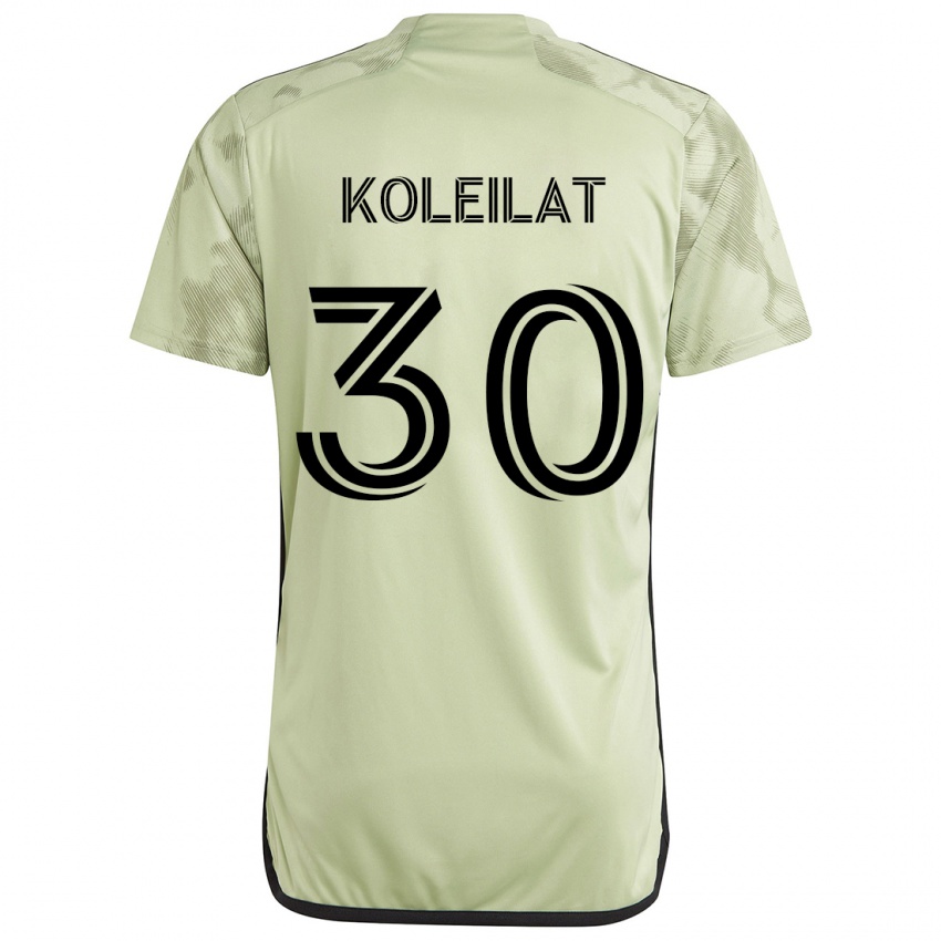 Niño Camiseta Jassem Koleilat #30 Verde Claro 2ª Equipación 2024/25 La Camisa Chile