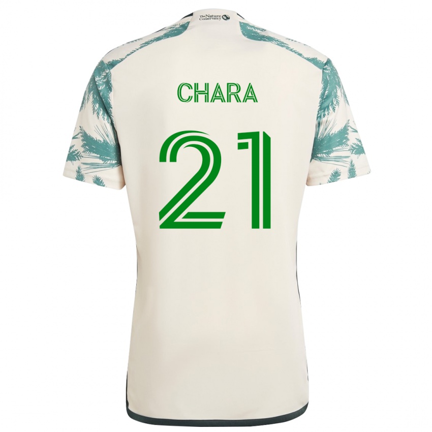 Niño Camiseta Diego Chará #21 Beige Marrón 2ª Equipación 2024/25 La Camisa Chile