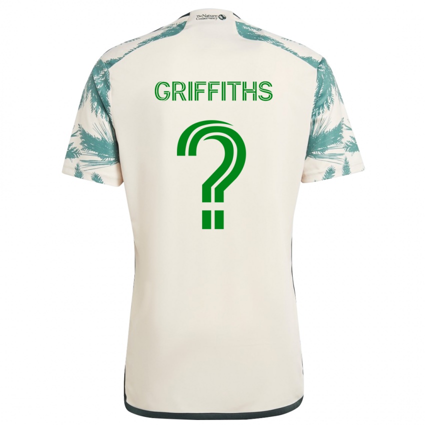 Niño Camiseta Reo Griffiths #0 Beige Marrón 2ª Equipación 2024/25 La Camisa Chile