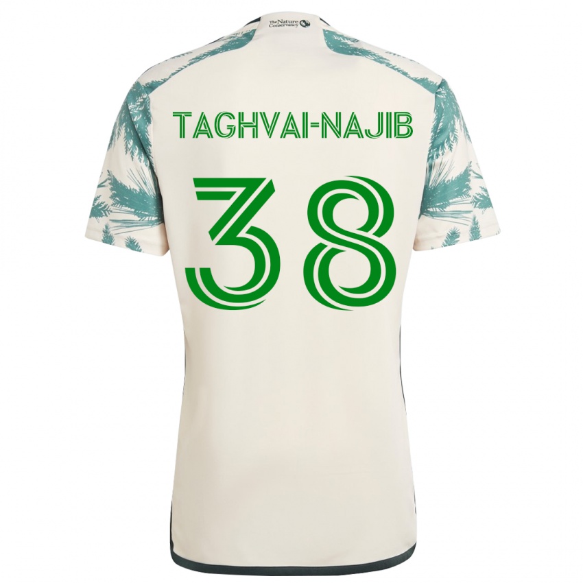 Niño Camiseta Braxton Taghvai-Najib #38 Beige Marrón 2ª Equipación 2024/25 La Camisa Chile