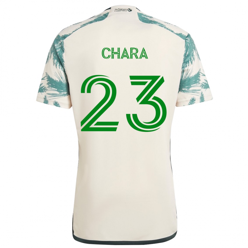 Niño Camiseta Yimmi Chará #23 Beige Marrón 2ª Equipación 2024/25 La Camisa Chile