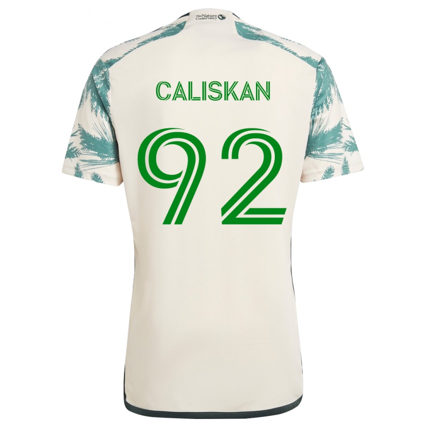 Niño Camiseta Noel Caliskan #92 Beige Marrón 2ª Equipación 2024/25 La Camisa Chile