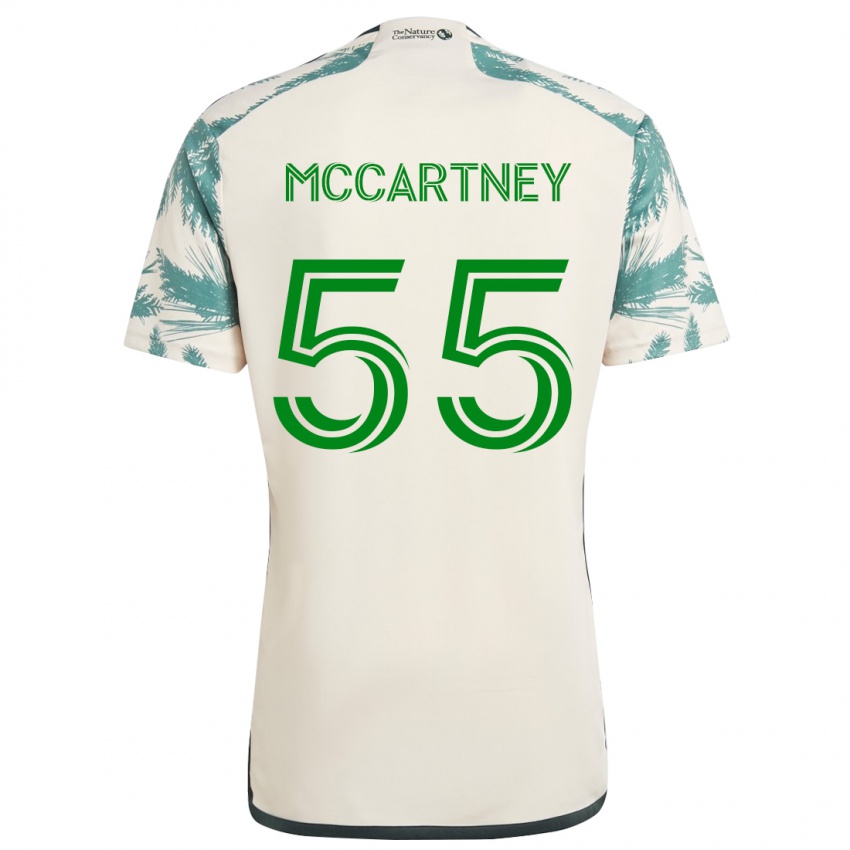 Niño Camiseta Dawson Mccartney #55 Beige Marrón 2ª Equipación 2024/25 La Camisa Chile