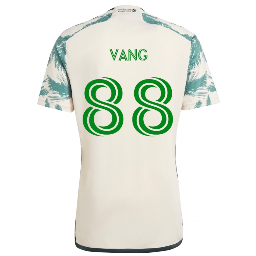 Niño Camiseta Michael Vang #88 Beige Marrón 2ª Equipación 2024/25 La Camisa Chile