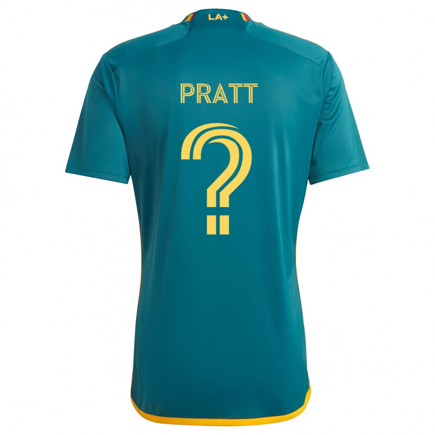 Niño Camiseta Owen Pratt #0 Verde Amarillo 2ª Equipación 2024/25 La Camisa Chile