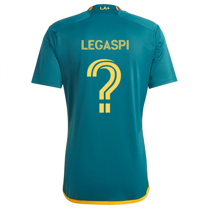 Niño Camiseta Allan Legaspi #0 Verde Amarillo 2ª Equipación 2024/25 La Camisa Chile