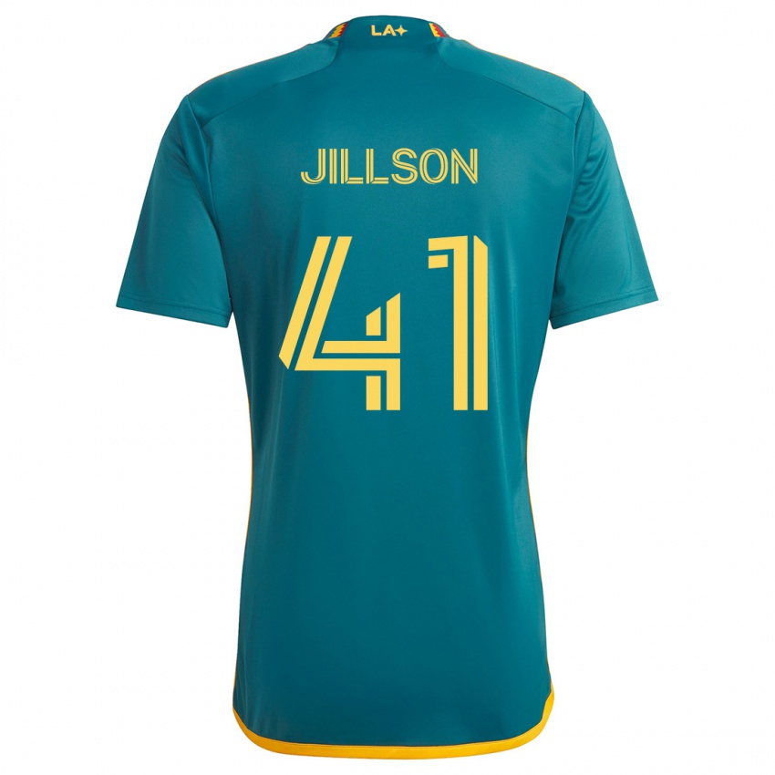 Niño Camiseta Simon Jillson #41 Verde Amarillo 2ª Equipación 2024/25 La Camisa Chile