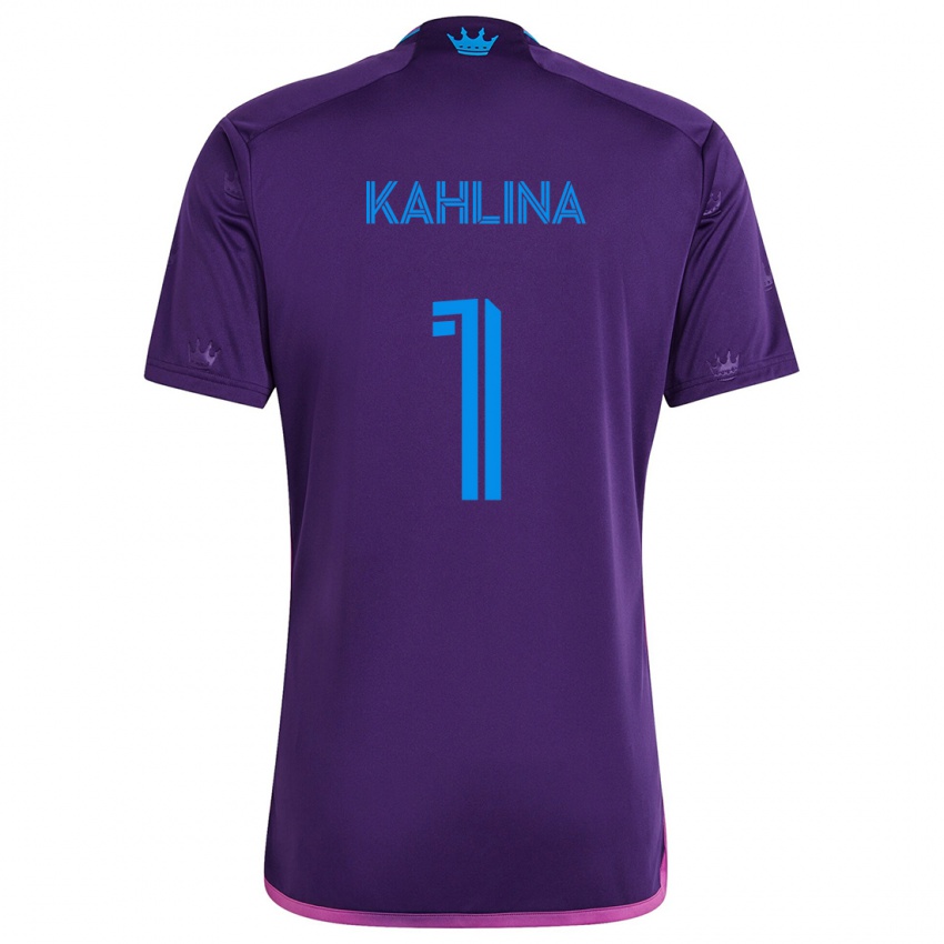 Niño Camiseta Kristijan Kahlina #1 Azul Morado 2ª Equipación 2024/25 La Camisa Chile