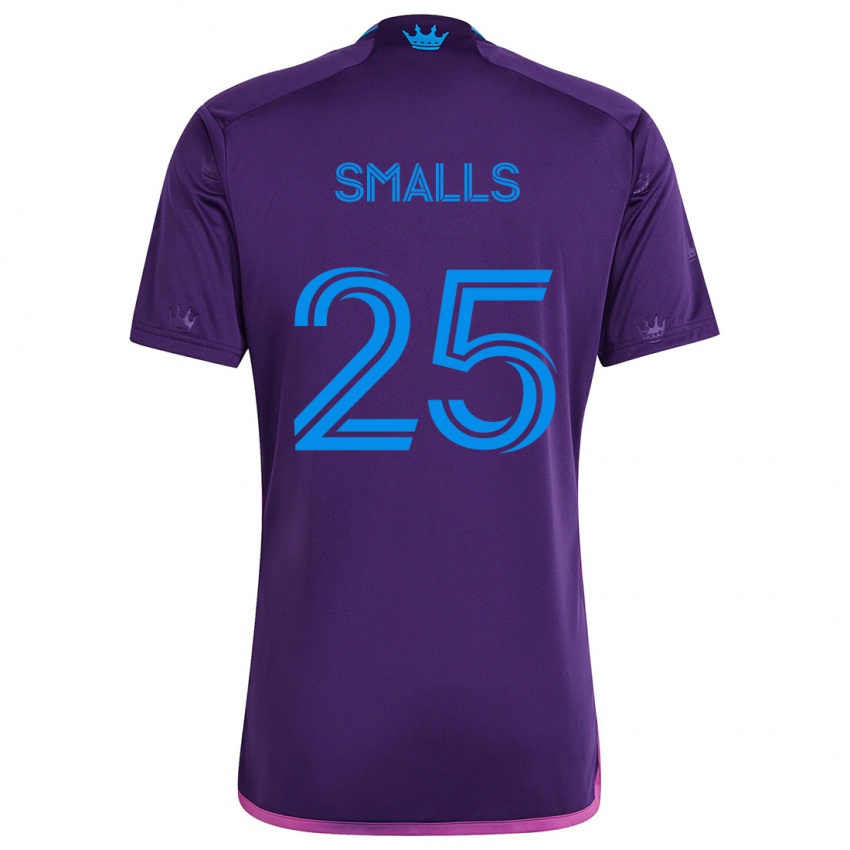 Niño Camiseta Tyger Smalls #25 Azul Morado 2ª Equipación 2024/25 La Camisa Chile